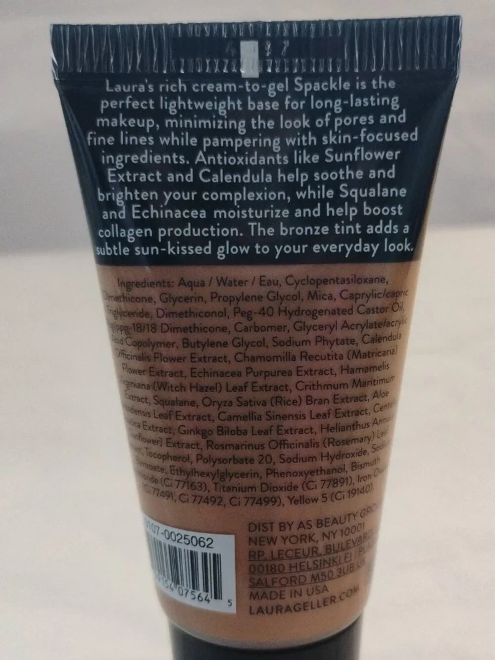 Laura Geller Spackle Skin Perfecting Primer in 'Original Bronze' Travel Size NEW